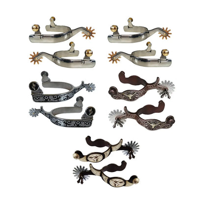 2x Horse Riding   Western Cowboy Spur for Equestrian Competition Racing