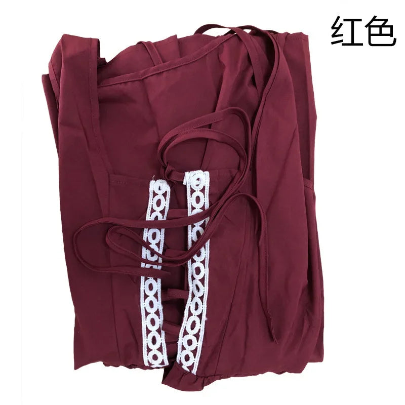 Medieval Cosplay Costume Women Long Sleeves Vintage Robe Fairy Elven Dress Renaissance Princess Court Dresses