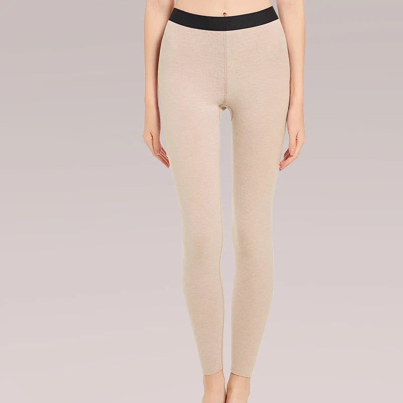 2 pièces et caleçons longs épais pour femmes, vêtements attillés, chaleur sans couture pour l'automne et la victoire