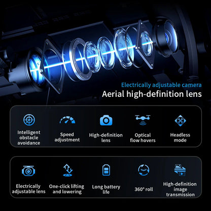 Nouveau Mini Drone caméra HD télécommande avec écran Intelligent évitement d'obstacles moteur sans brosse quadrirotor Dron jouets AE5Pro