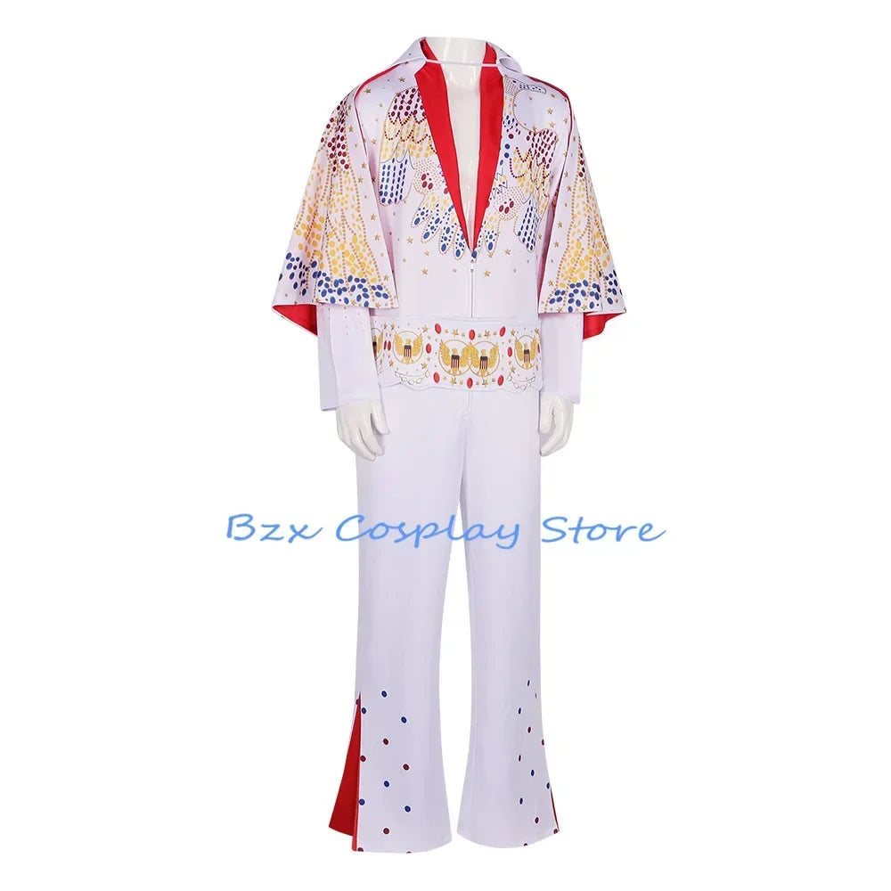 Costume de cosplay Le Roi pour homme, uniforme de rocker, tenue de carnaval, d'Halloween