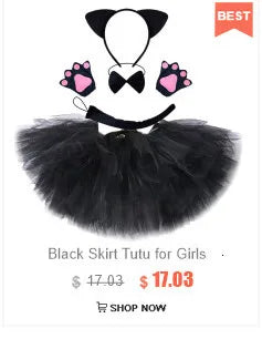 Tenue Jupe Tutu Licorne Bébé Filles pour Fête d'Anniversaire Enfants Jupes en Tulle Ensemble Costumes Noël Halloween avec Ailes