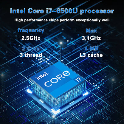 ACEKAMAS 15.6inch Laptop Computer Intel Core i7 6500U Windows 11 Pro Laptops Gaming DDR4 16GB SSD 1TB Portable Notebook PC Gamer