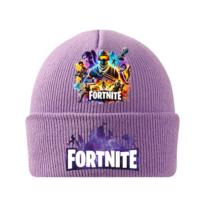 Bonnet tricoté Fortnites Chapeau de dessin animé Jeu Forteresse Nuit Casque Enfant Automne Hiver Bonnets en Laine Chapeau Anime Cadeau Anniversaire Enfant Nouveau