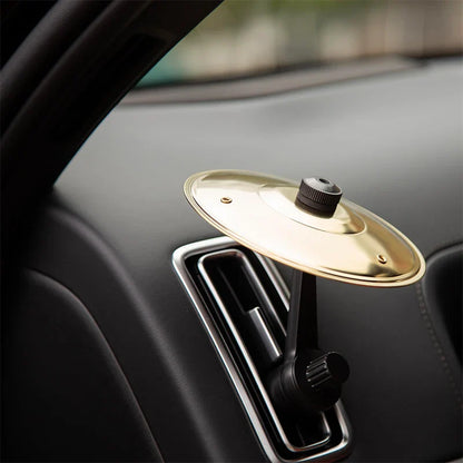 Nouvelle cymbale Crash de voiture créative, décoration de cymbale à Percussion montée sur voiture, cymbale de voiture pour grille d'aération, facile à installer, faire conduire plus amusant