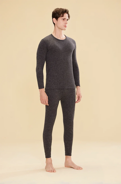 1 ensemble de sous-vêtements thermiques chauds en laine et soie pour femmes, ensembles de vêtements thermiques longs pour l'automne et l'hiver