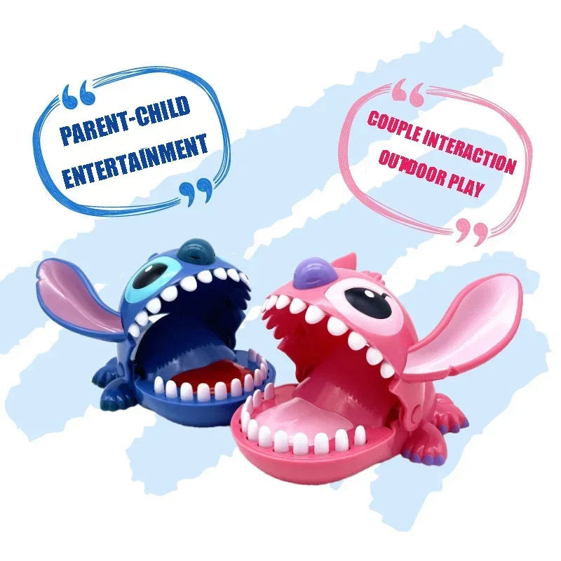 Stitch Biting Finger Toy Interactive Desktop Game Cute Alien Prank Gadget for Kids Family Parent Child Bonding Fun Party Favor