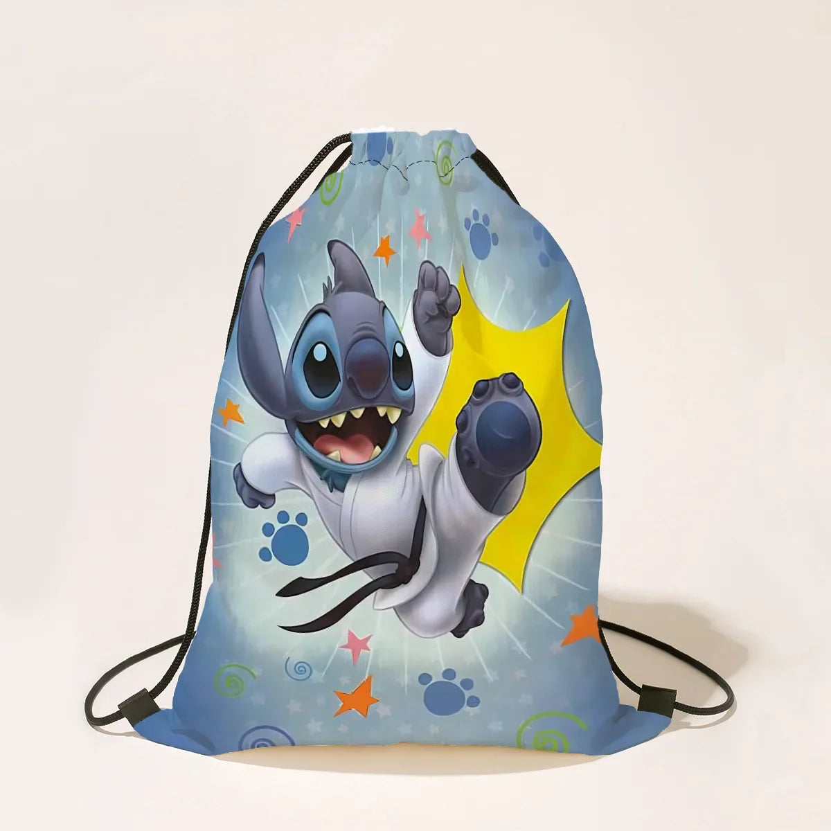 Stitch Drawstring Bags Children Backpack Anime Travel Storage Bag Kids Boys Girls Casual Swim Portable Backpack Christmare Gifts