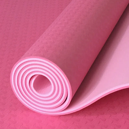 Thi Wide Long TPE Yoga Mat for Men And Women Fitn Dance Anti-Slip Home Use Slightly Defective Exercise Equipment