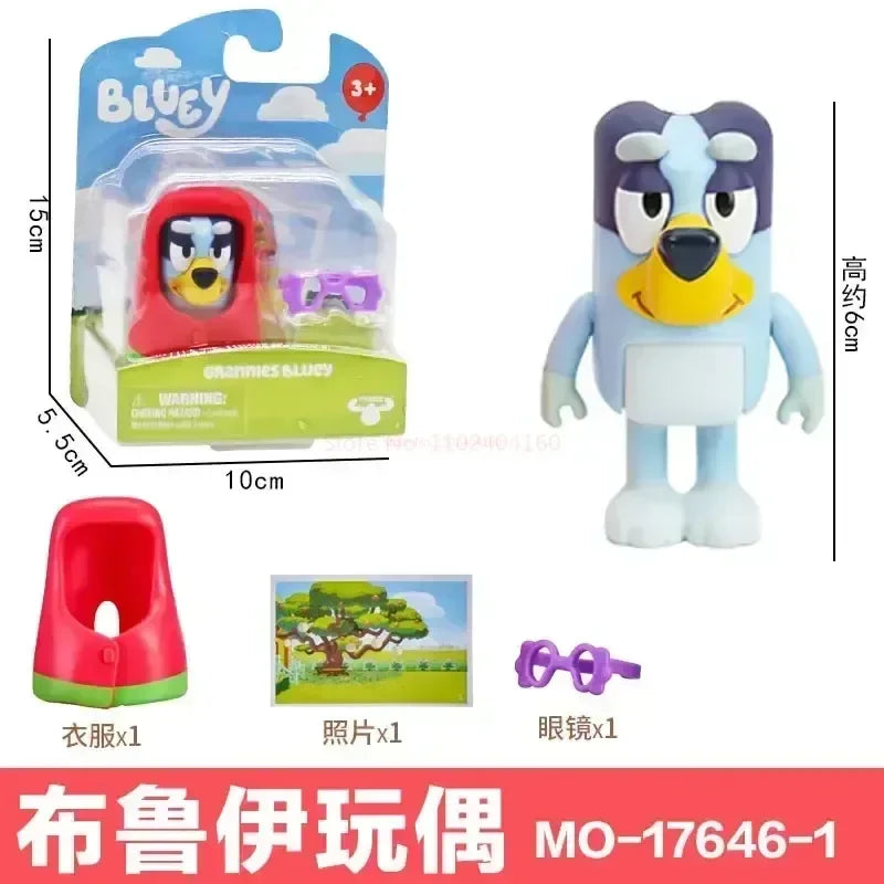 Muse Moose Bluey Famille Jouet Bluey Et Amis Bingo Bandit Poupée Ornements De Poupée Cadeau D'anniversaire Pour Enfants Jouet Maison De Jeu Ornements