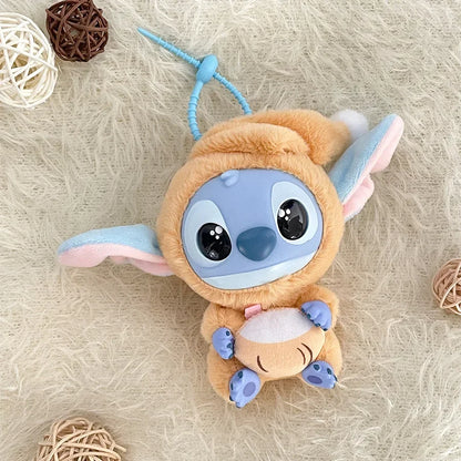 Stitch Eat Something Before Sleep Doll Pendant Stitch Lilo&stitch Keychain Keyring Series Backpack Pendant  Accessories Toy Gift