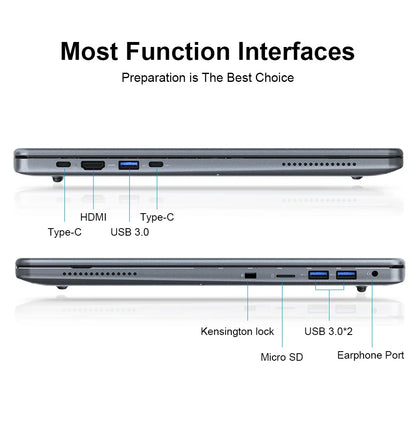 Ninkear A15 Pro Portable Laptop Windows 11 AMD Ryzen 5 7430U 16-inch 2.5K IPS 120Hz 16GB DDR4+1TB SSD WiFi6 BT5 Backlit Keyboard