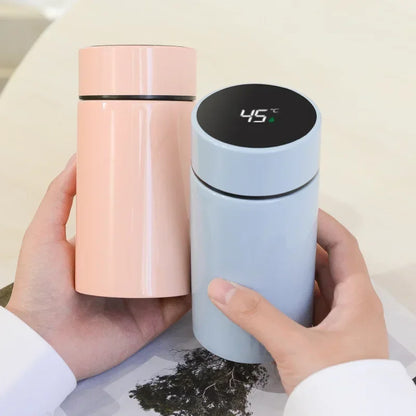 Bouteille d'eau thermos intelligente 200ML avec affichage de température, bouteille isotherme en acier inoxydable avec filtre, tasse à thé
