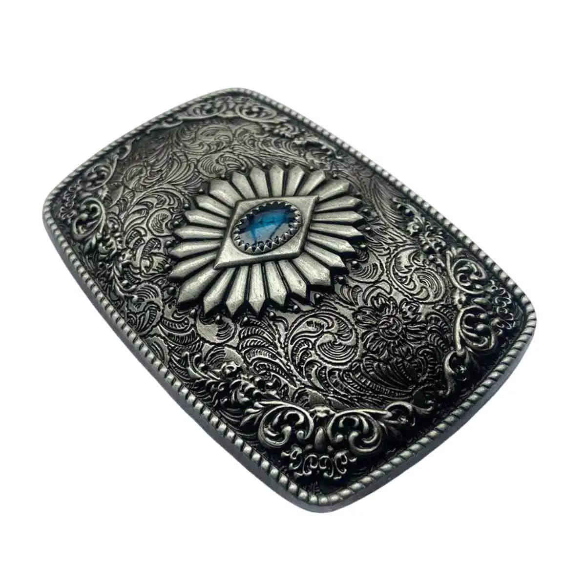 T-DISOM Men's Fashion Belt Buckle Tribal Ethnic Style Design Retro Embossing Western Cowboys Accessory
