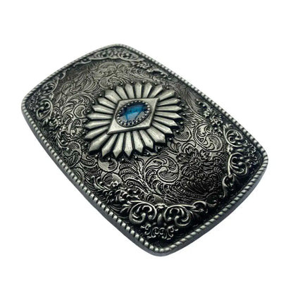 T-DISOM Men's Fashion Belt Buckle Tribal Ethnic Style Design Retro Embossing Western Cowboys Accessory