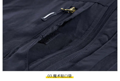 Gilet Homme Automne Polaire Extérieur 4XL Utilité Tactique Multi-poches Techwear Randonnée Pêche Photographie Safari Cargo