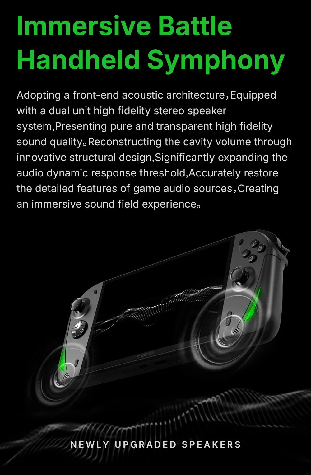 AOKZOE A1X AMD AI 9 HX 370 PC Game Console 8 Inch Native Landscape Screen Windows Handheld Laptops VRR 72.7Wh For Steam 3A Game