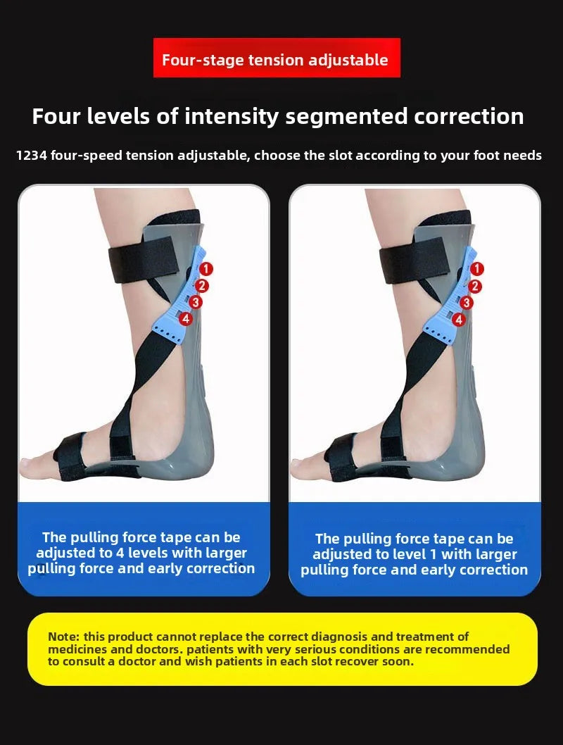 Orthèses de chute de pied orthèse de cheville élasticité réglable orthèses Valgus course hémiplégie chaussures de rééducation Supports de pied
