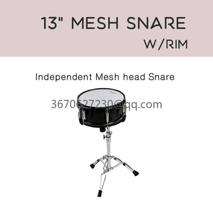 Drum 13*5" Dual Zone Mesh Head Wooden Drum Pad for Electronic Drum