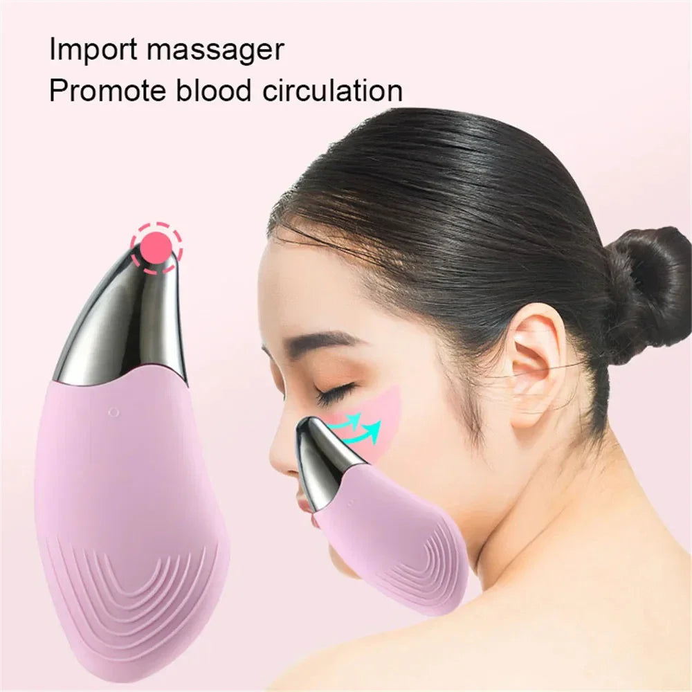 Mini Electric Face Washer Cleanser Silicone Facial Cleanser Waterproof Rechargeable Ultrasonic Pore Facial Cleaner