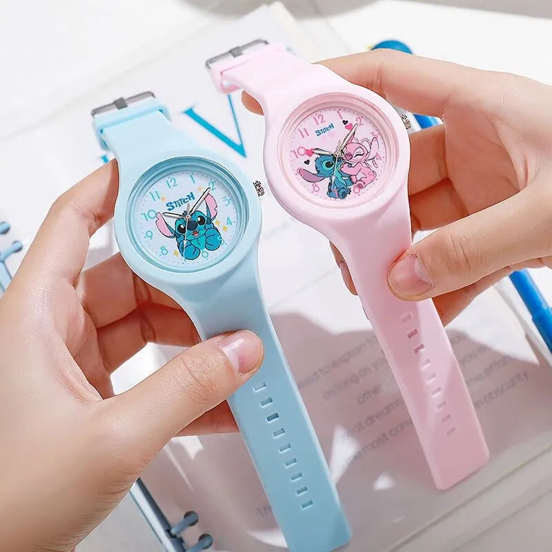 Cute Anime Stitch Watch Kawaii Lilo & Stitch Children Watches Sports Silicone Watch Cartoon Stitch Watch Kids Birthday Toy Gifts