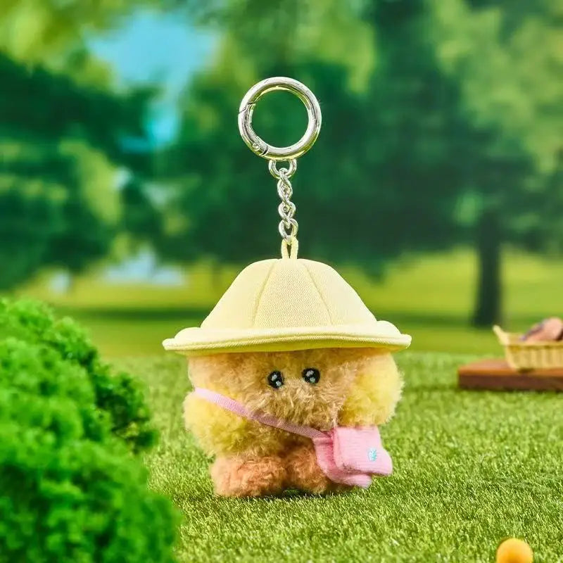 New Bt21 Spring Outing Series Kawaii Anime Plush Shooky Koya Keychain Cute Cartoon Rj Cooky Bag Pendant Decoration Girl Gift