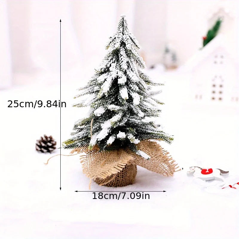 Christmas Creative Mini Snow Fir Small Christmas Tree Christmas Tree Decorations Restaurant Bar Interior Decoration Supplies
