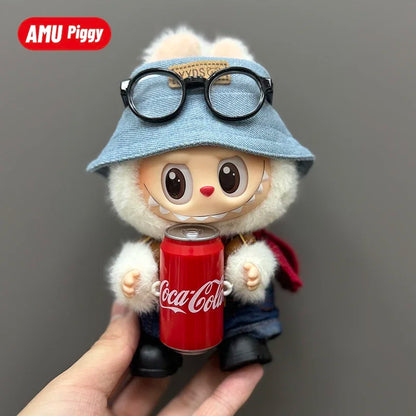 Clothes Doll DIY Accessories Pull Cloth Cola Happiness Factor Labubu Clothes Set Doll Outfit Have Shoes