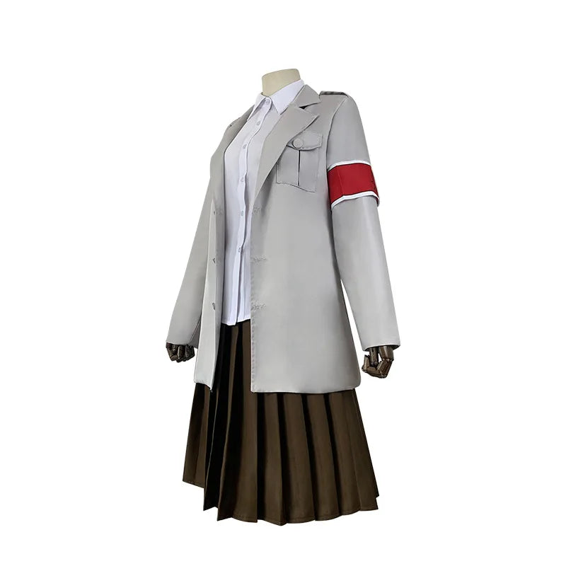 Anime L'Attaque des Titans Veste Costume Cosplay Eldien Unité Guerrière Veste Pieck Shingeki No Kyojin Robe Eldienne Militaire de Mahr