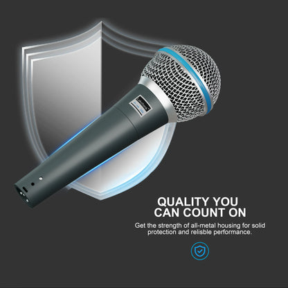 Prmie 58A Microphone dynamique cardioïde micro filaire professionnel pour scène chant karaoké Podcast Studio enregistrement Vocal