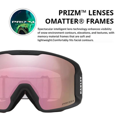 Oakley Line Miner [M] Ski Goggles, Snow Goggles with Prizm Lenses, Model [7093], Unisex Protective Eyewear
