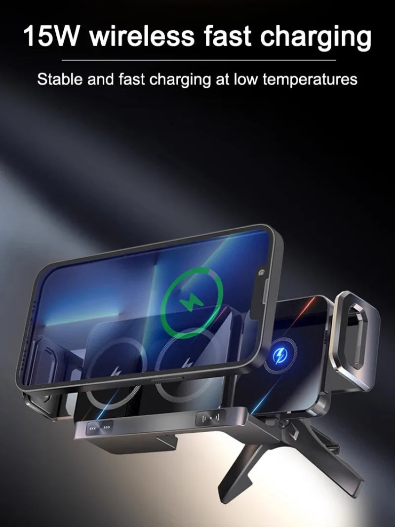 Reliable Car Mount Cell Phone Holder Durable fully motorized Silent Stable clamping Cell Phone Holder Safety Intelligent Durable
