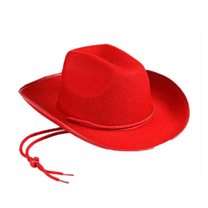 Cowboy Hat Felt Princess Hat Performance Bound Western Cowgirl Hat Bachelorette Birthday Party Costume Accessory