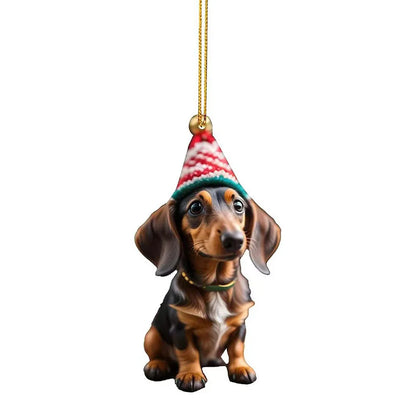 Cute Dog Car Hanging Home Tree Pendant Halloween Christmas Tree Pendant Home Decoration Window Car Ornament Backpack Ornament