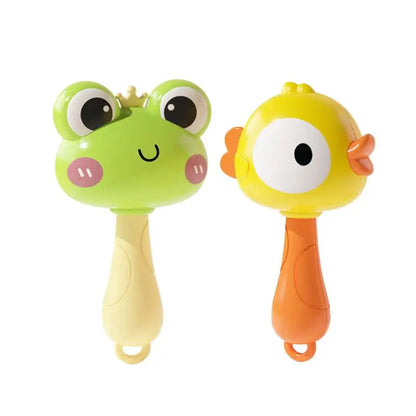 Maracas mignons de canard de grenouille pour des enfants, jouets musicaux d'illumination créative de bébé, secoueur de hochet, anniversaire d'enfants, faveurs de bébé