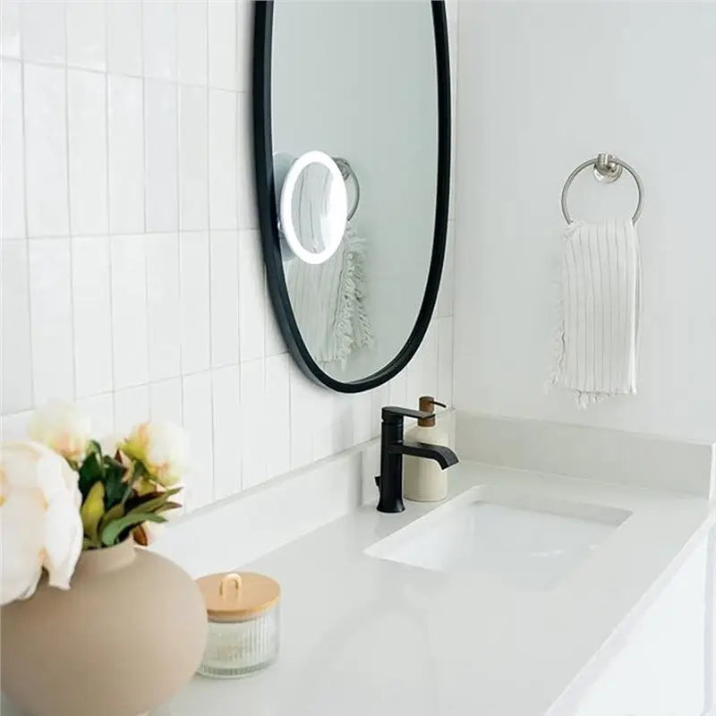 Support de Table Led Portable, miroir grossissant de poche pliable 30X avec miroir de maquillage léger avec lumières pour voyage