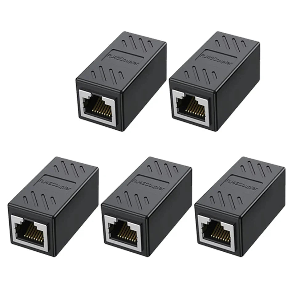 Kebidumei RJ45 Coupler Network Cable Extender 1000Mbps CAT5 CAT6 Ethernet Cable Extender Ethernet LAN Splitter Connector Adapter
