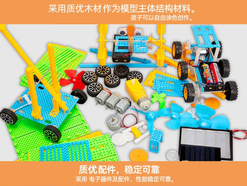 Robot de marche à assembler, Science et technologie, petite production, Puzzle, expérience, matériaux de jouets