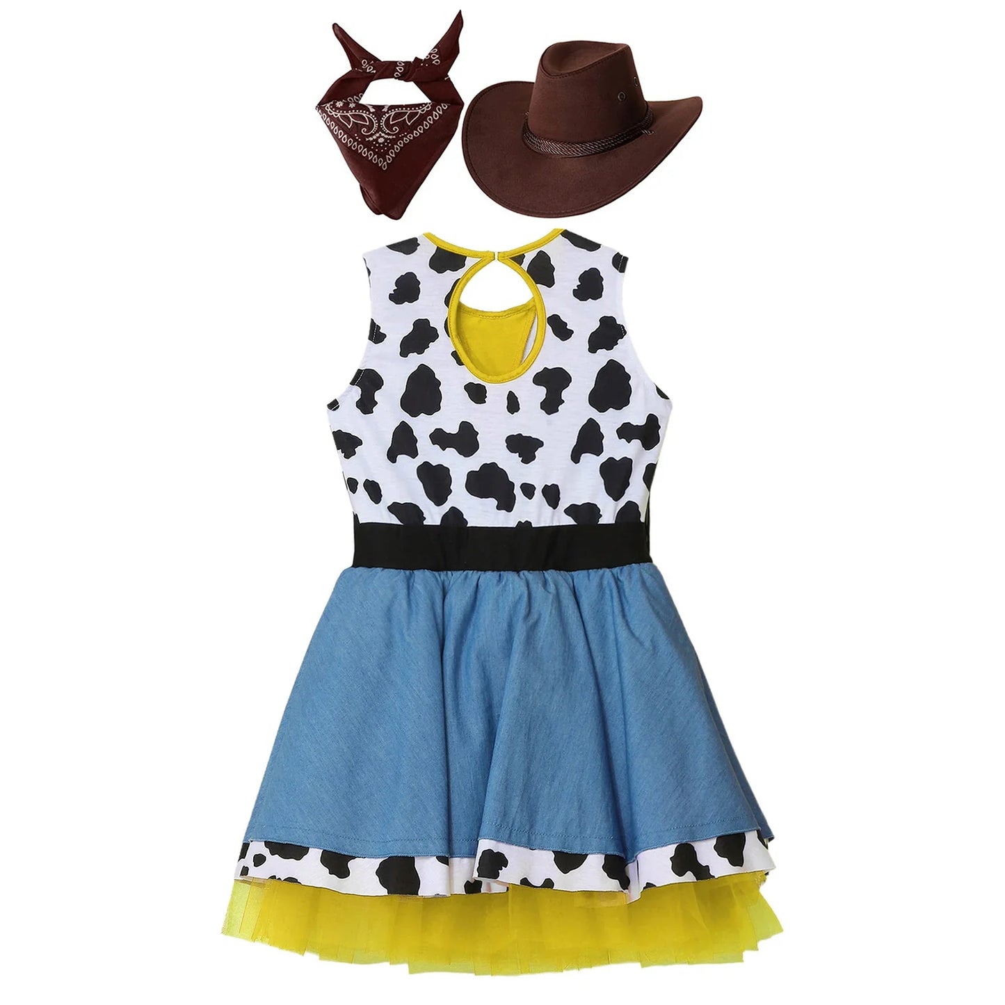 Wild West Cowgirl Cosplay Costume Set Cowboy Halloween Carnival Cosplay Dress Up Outfit Festival Dance Party Stage Performance