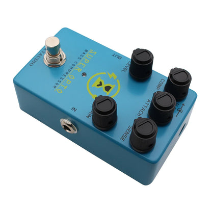 Compresseur optique de basse Mosky Super OPTO pour basse électrique True Bypass, pédale de basse de compression analogique avec contrôle de Gain Comp