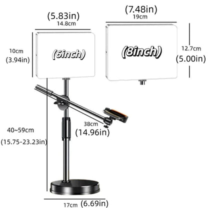 Trépied de lumière de diffusion en direct à lumière LED 360 °   Lumière de remplissage réglable pour téléphone Portable, lumière supplémentaire réglable et Portable douce