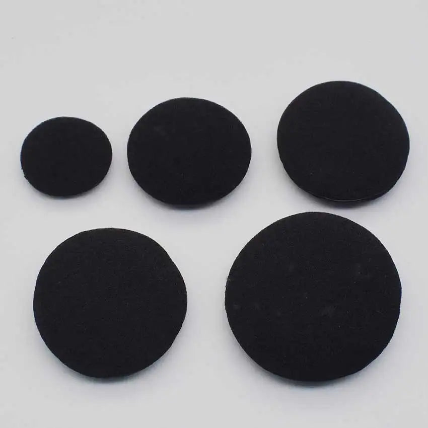 JCD 2pcs 18mm 35mm 45mm 50mm 55mm 60mm Thickened Foam Ear Pads For Headphones Sponge Cushions Replacement Covers Earphones Case