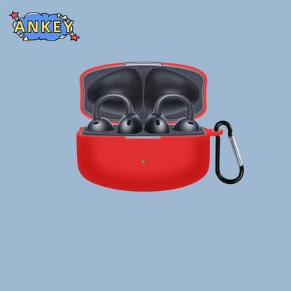 For OPPO Enco Clip Earphone Silicone Case Earbuds Waterproof Shockproof Soft Protective Headphone Cover Headset Skin with Hook
