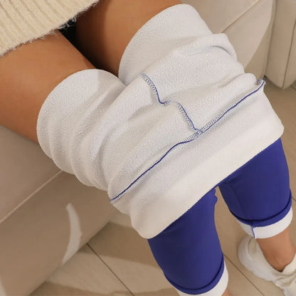 High-waisted lamb cashmere velvet-feel leggings, long pants, warm pants, plush, ultra-thick, winter
