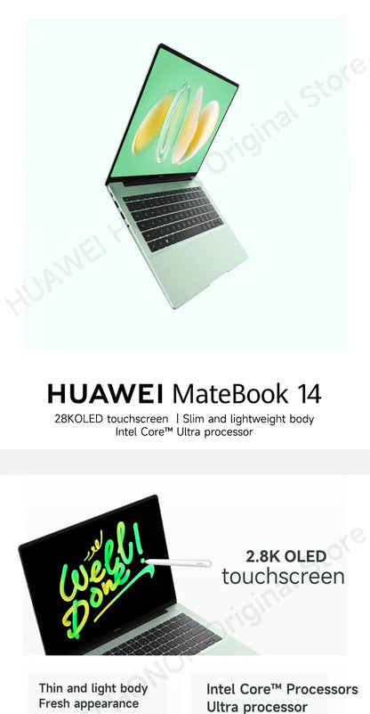 HUAWEI 2025 MateBook 14 Windows/Linux Ultra 7 155H/Ultra 5 125H 16GB/32GB 512GB/1TB 14.2-inch 120Hz 2.8k Intel Arc Graphics SSD