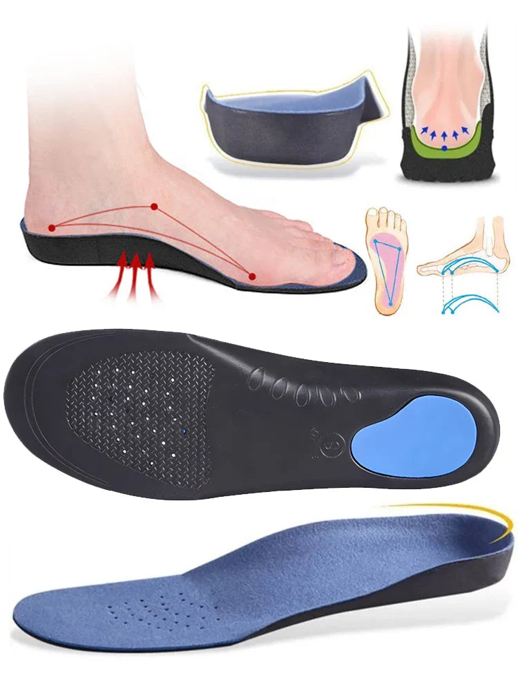 Semelle intérieure orthopédique Support de voûte plantaire semelles orthopédiques pour pieds plats pour soulager la pression doux respirant Absorption des chocs semelles intérieures thermiques