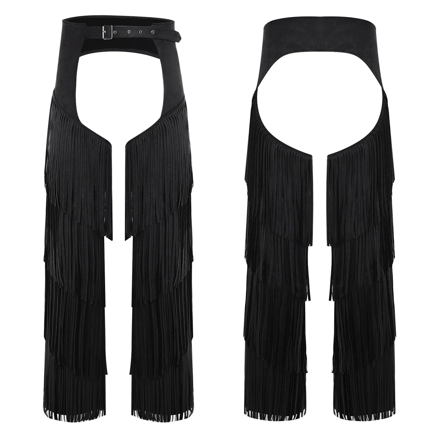 Pantalon Long en flanelle pour femmes, avec pompon latéral, taille, entrejambe ouvert, vélo, équitation, Cowgirl, Costume Cospaly d'halloween