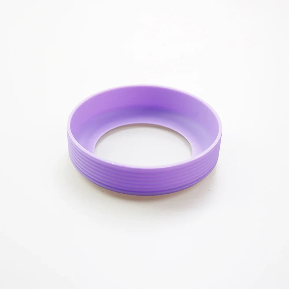 16 Colors 8.0CM Silicone Threaded Cup Bottom Protective Cover Cup Holder 80MM Thermos Cup Base Sleeve Cup Bottom Cover