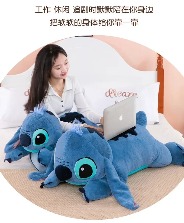 Peluche Stitchou de 100 cm, grande taille, oreiller long, jouet pour fille, jambes serrées, cadeau d'anniversaire pour enfant