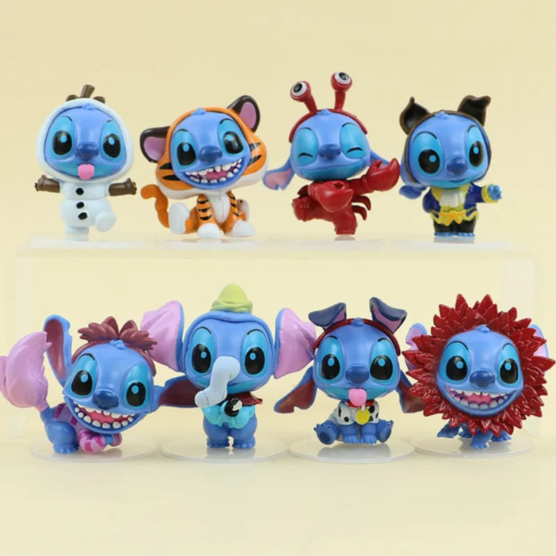 Stitch Blind Box Figurine, Cartoon Animation, Indoor Decoration, Model Doll, Movable Figurine, Children's Toy, Girls' Birthday G